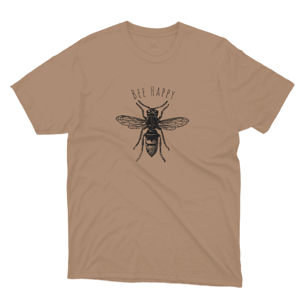 bee happy - brown mockup bee happy - brown mockup