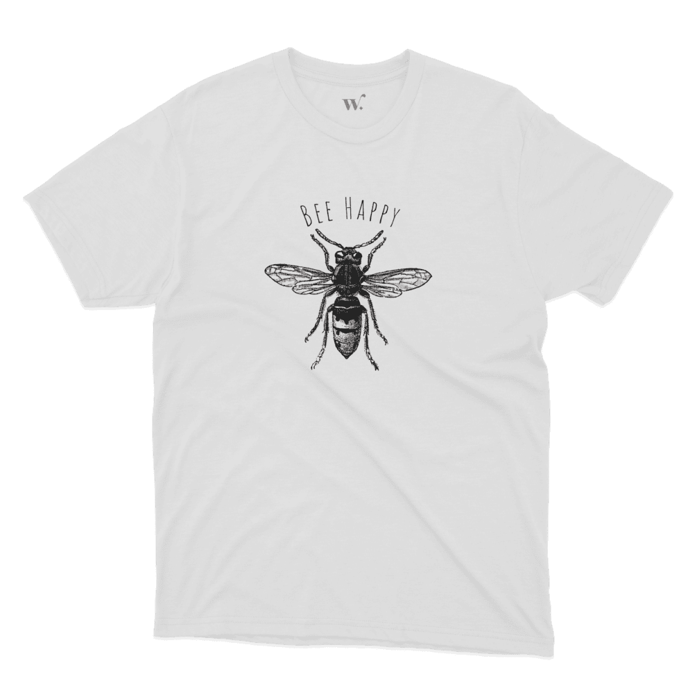 bee happy - grey mockup bee happy - grey mockup