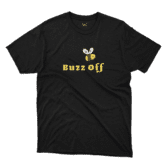 buzz off - black mockup