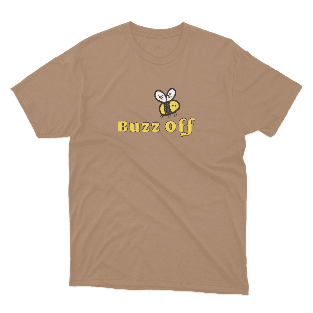 buzz off - brown mockup buzz off - brown mockup