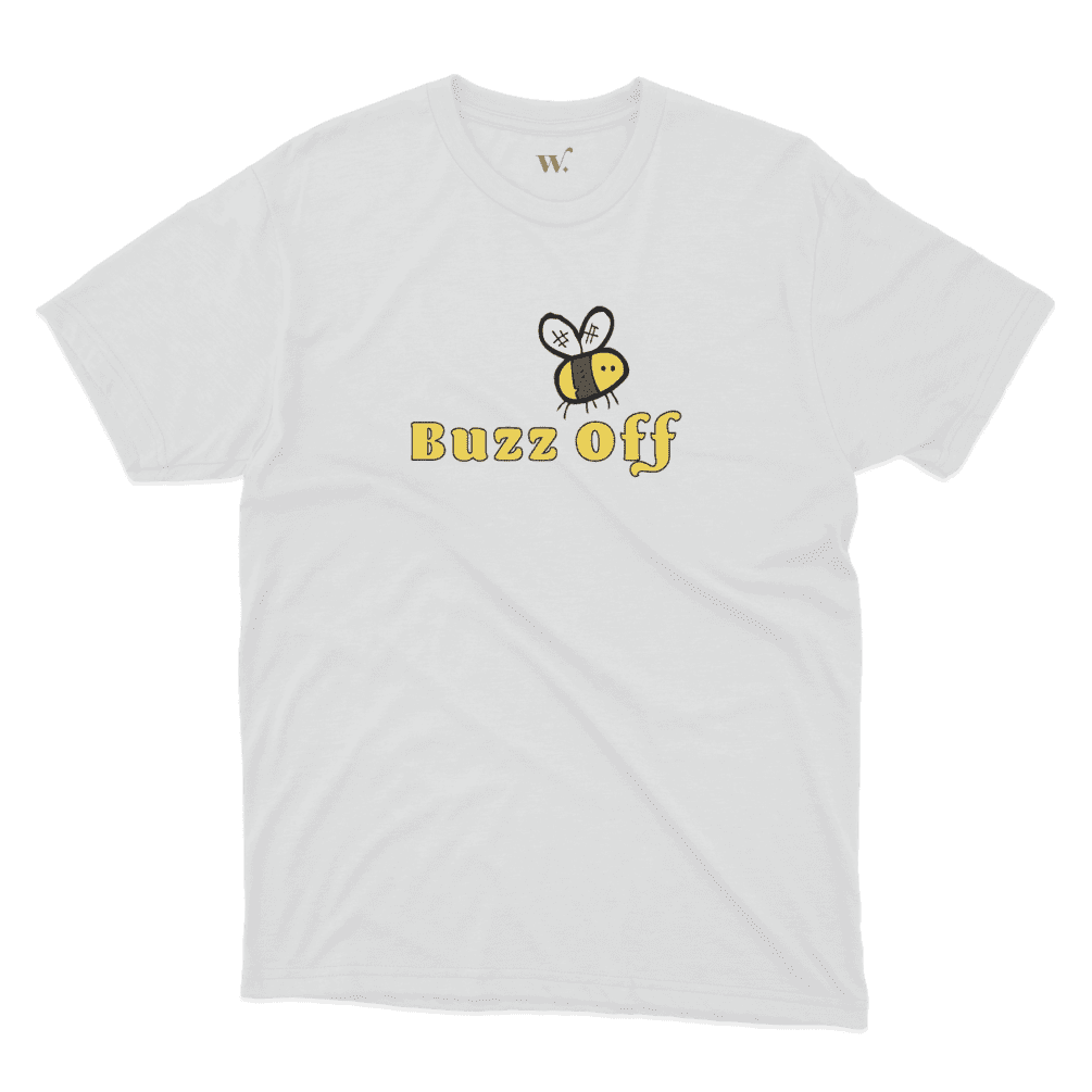 buzz off - grey mockup buzz off - grey mockup