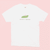 follow ur dreams illustrated white t-shirt on a pink background