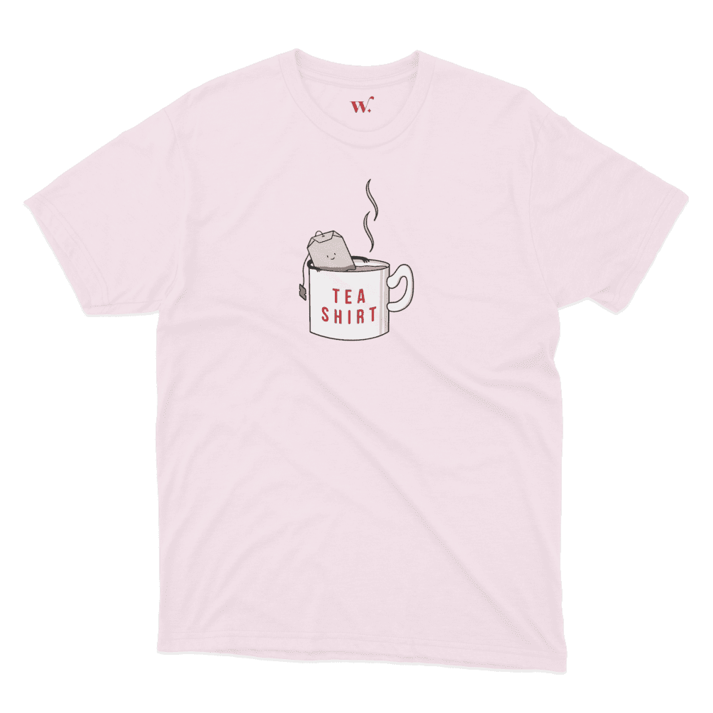 Tea shirt - pink mockup Tea shirt - pink mockup