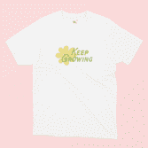 keep growing - white mockup