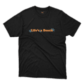 lifes a beach - black mockup