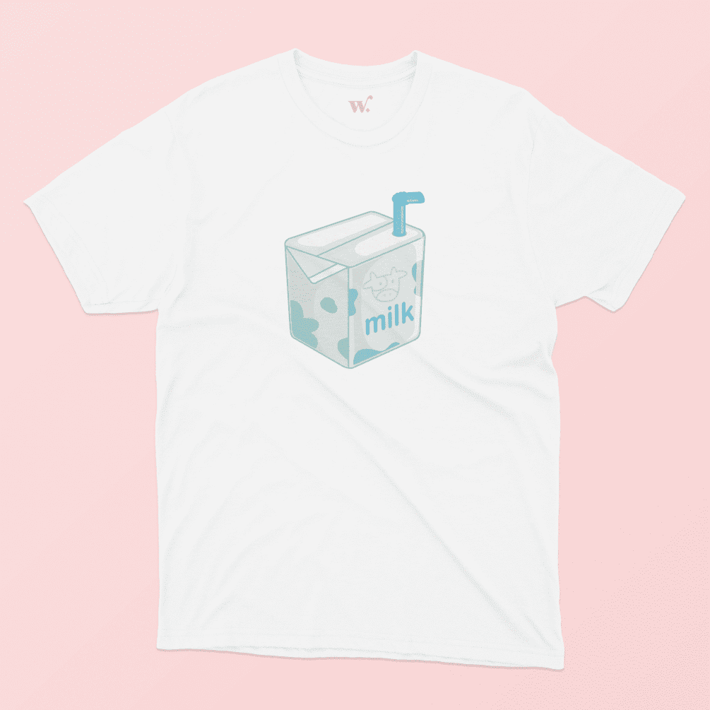 milk - white mockup