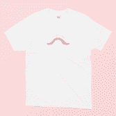 stay grounded illustrated t-shirt in White on a Pink Background