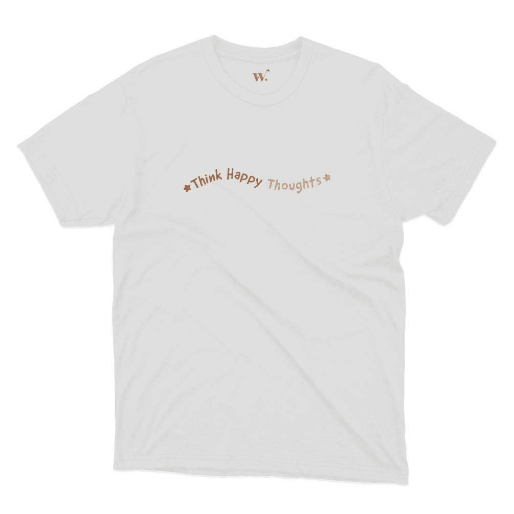 think happy thoughts - grey mockup think happy thoughts - grey mockup